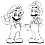 Free Mario Coloring Pages!   Artsy Pretty Colors For Printable Paper Mario Coloring Pages