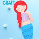 Free Mermaid Template To Print+ Easy Paper Craft – The Organized Mom For Mermaid Printable Paper