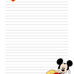 Free Mickey Mouse Printable Crafts: Bookmarks, Notes, Invitations In Mickey Mouse Printable Paper