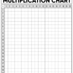 Free Multiplication Chart Printable   Paper Trail Design With Printable Grid Paper For Multiplication