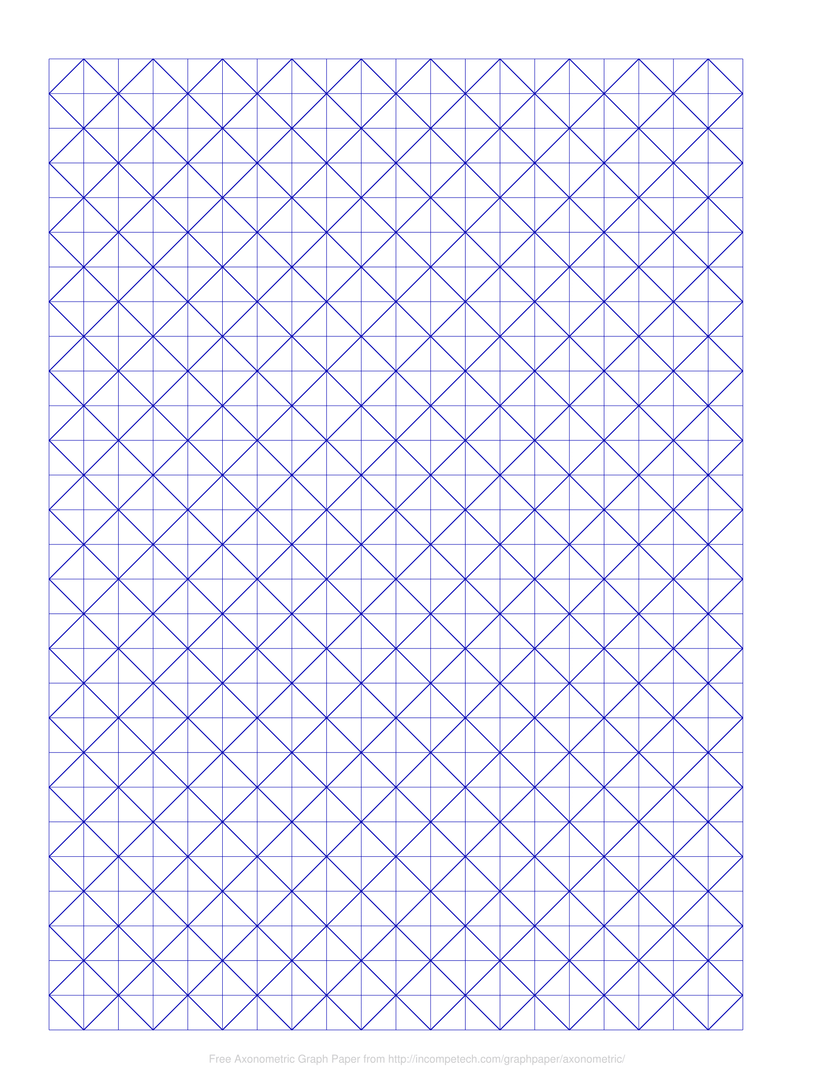 Free Online Graph Paper / Axonometric intended for Diamond Graph Paper Printable
