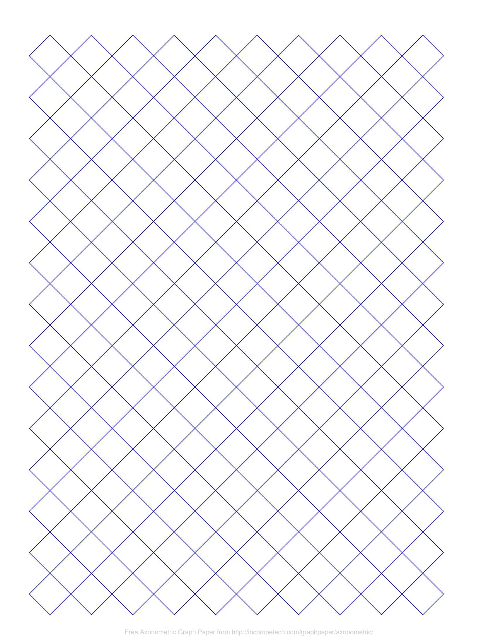 Free Online Graph Paper / Axonometric with regard to Diamond Graph Paper Printable