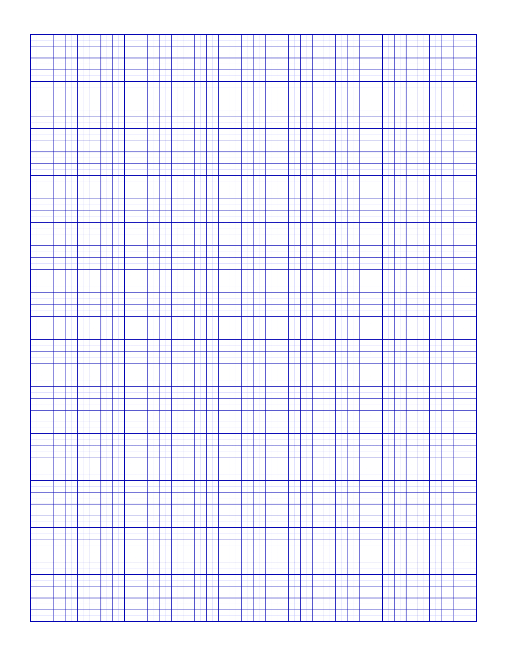 Free Online Graph Paper / Multi-Color with Blue Graph Paper Printable