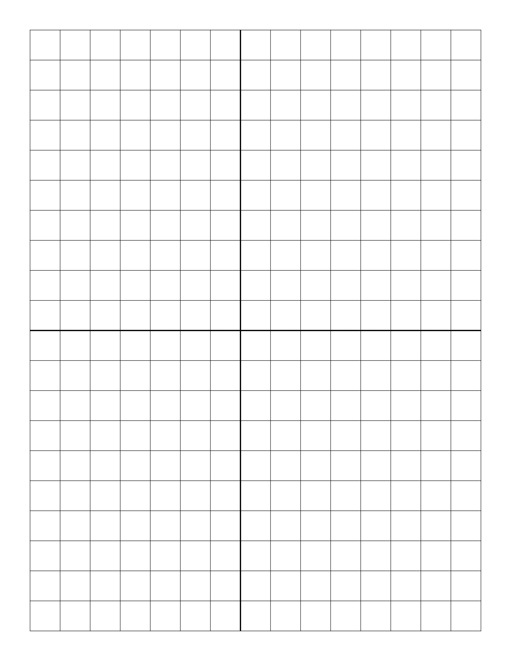 Free Online Graph Paper / Plain in Big Grid Paper Printable
