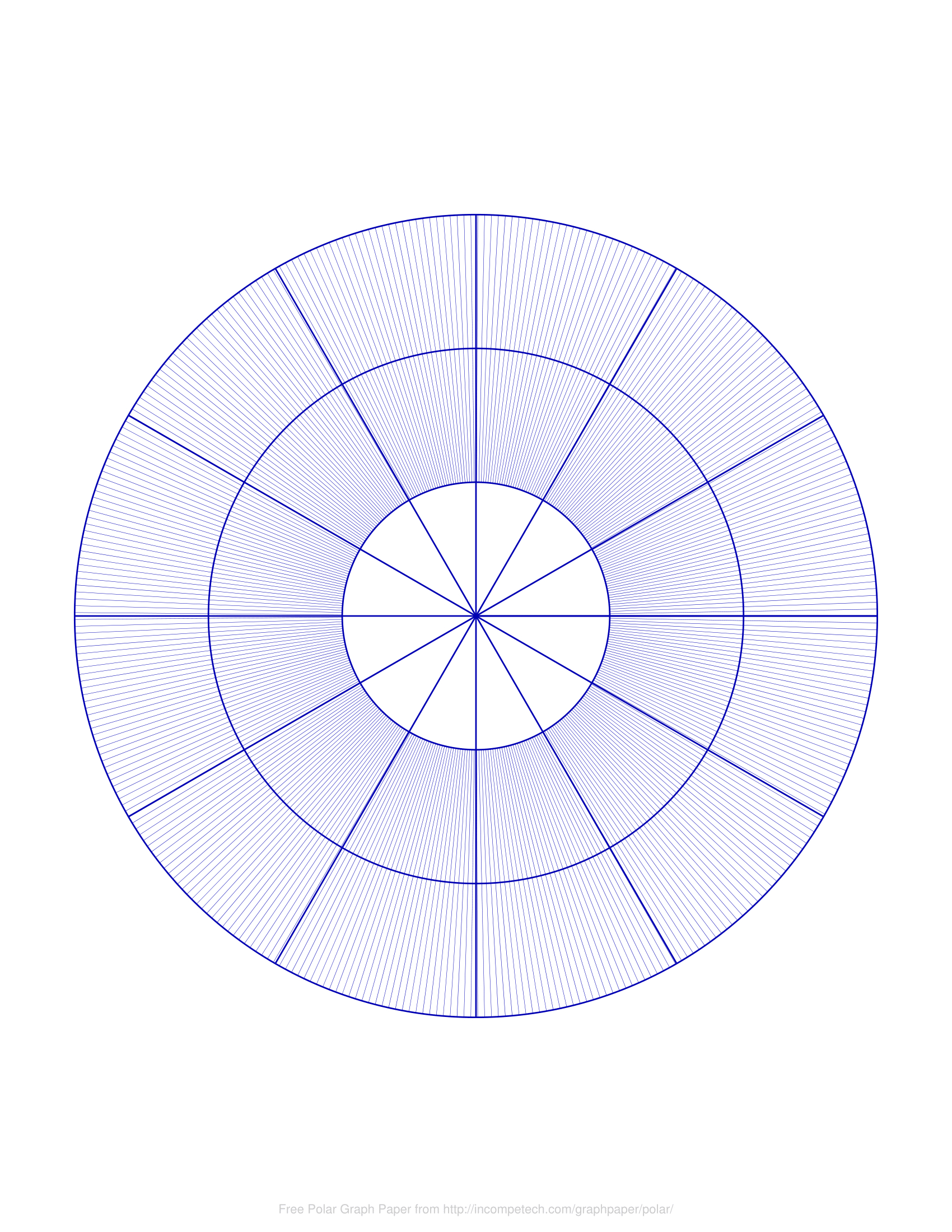 Free Online Graph Paper / Polar in Polar Graph Paper Printable