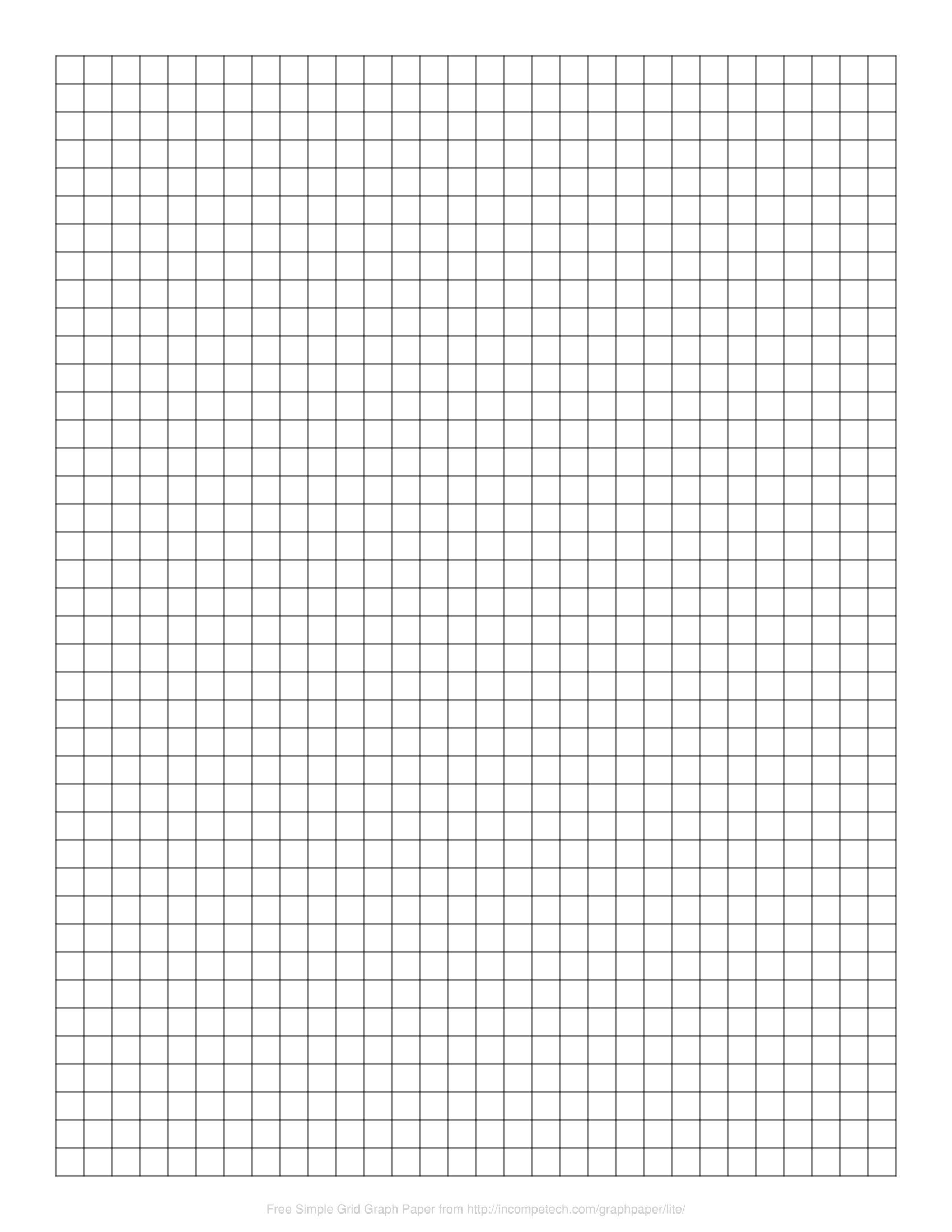 Free Online Graph Paper / Simple Grid pertaining to Printable Custom Graph Paper