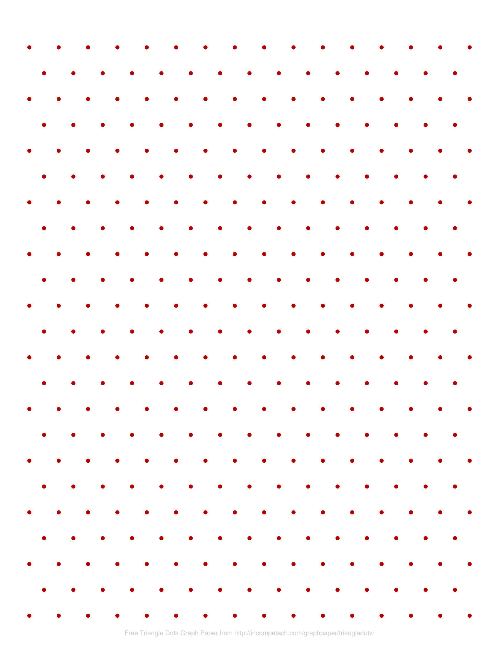 Free Online Graph Paper / Triangle Dots inside Dot Graph Paper Printable