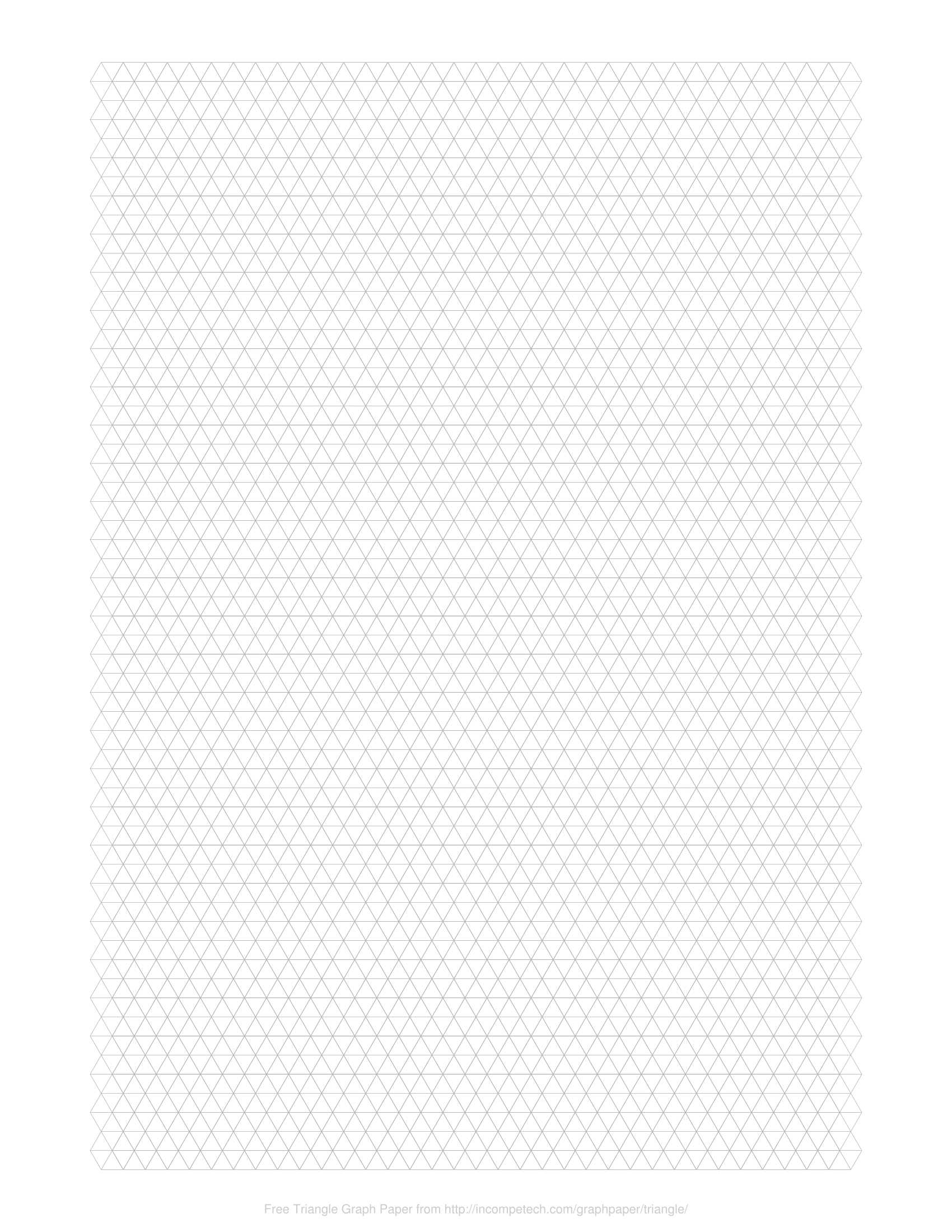 Free Online Graph Paper / Triangle with regard to Triangular Grid Paper Printable