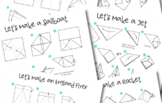 Free Paper Airplane Printables throughout Printable Paper Plane Instructions