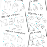 Free Paper Airplane Printables With Regard To Printable Paper Airplane Directions