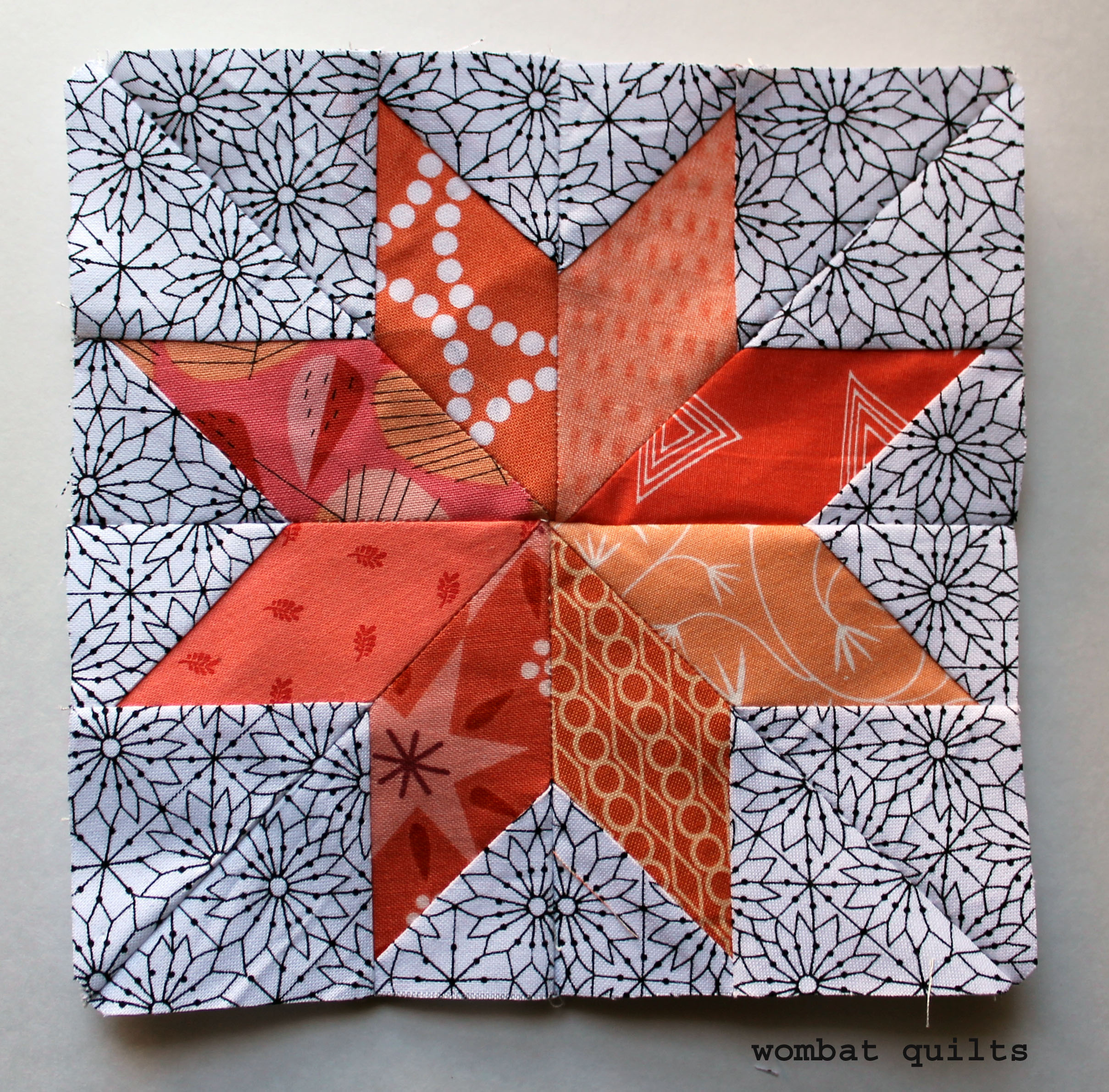 Free Paper Piecing Pattern” | Wombat Quilts inside Free Printable Paper Piecing Quilt Patterns