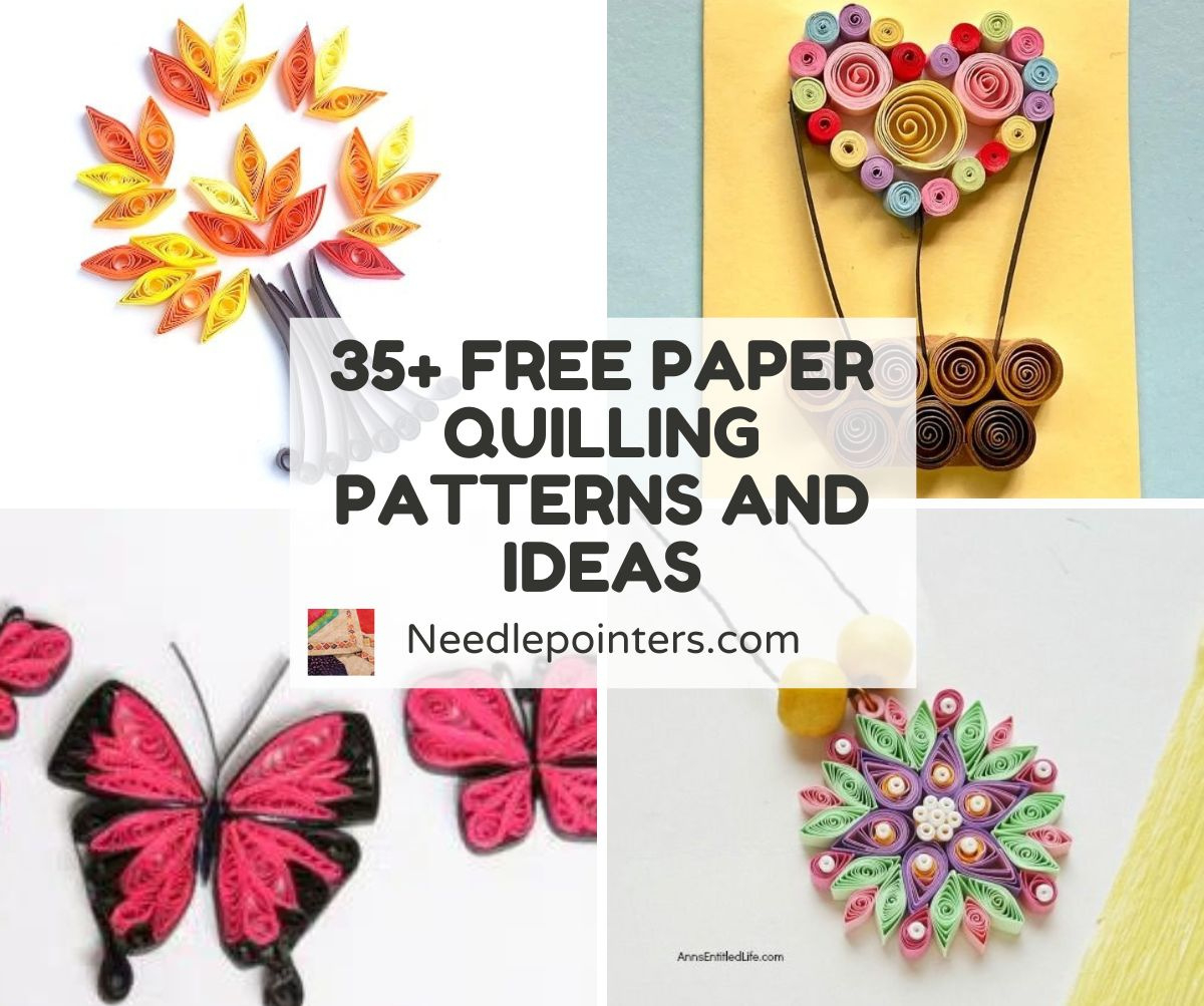 Free Paper Quilling Patterns And Ideas | Needlepointers regarding Free Printable Paper Quilling Templates