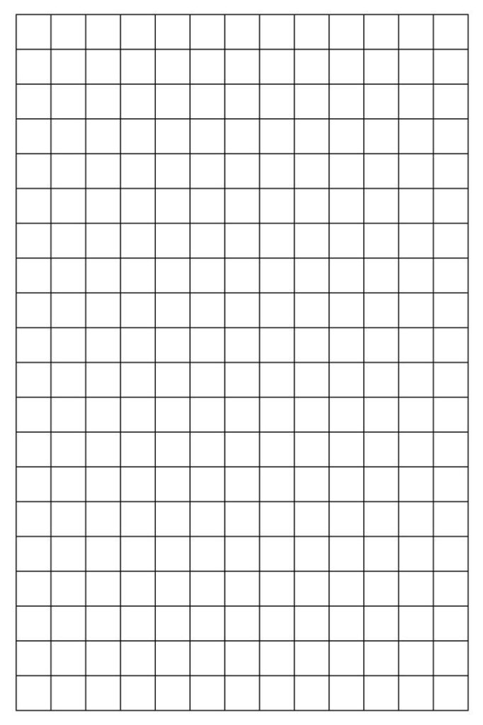 One Inch Graph Paper Free Printable | Grid Paper Printable