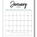 Free Printable 2022 Calendar Printable Pdf Template Throughout Printable Paper Calendar