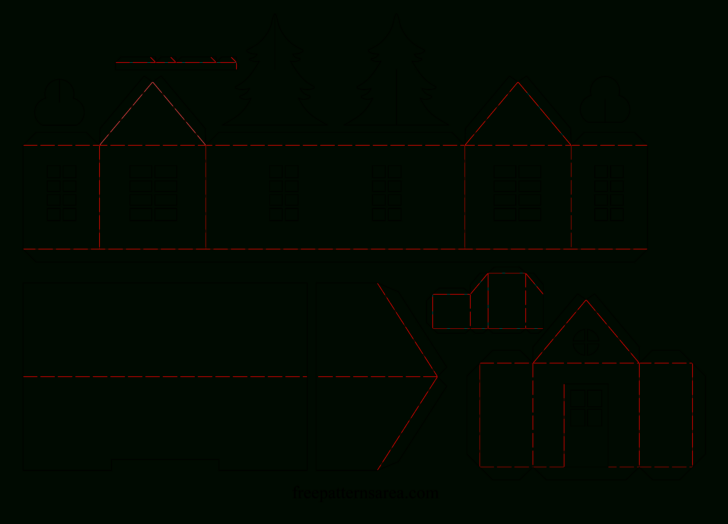 Free Printable Paper House Template