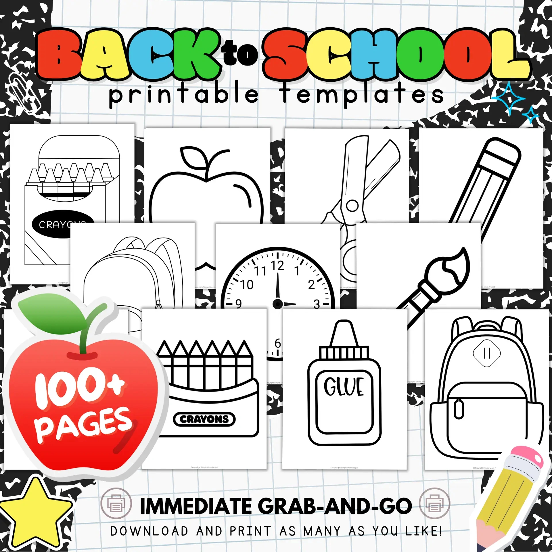 Free Printable Backpack Template – Simple Mom Project throughout Printable Paper Backpack Template