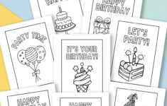 Free Printable Birthday Cards To Colour — Gathering Beauty inside Printable Paper Cards