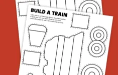 Free Printable Build A Train Craft - Pjs And Paint regarding Printable Paper Train