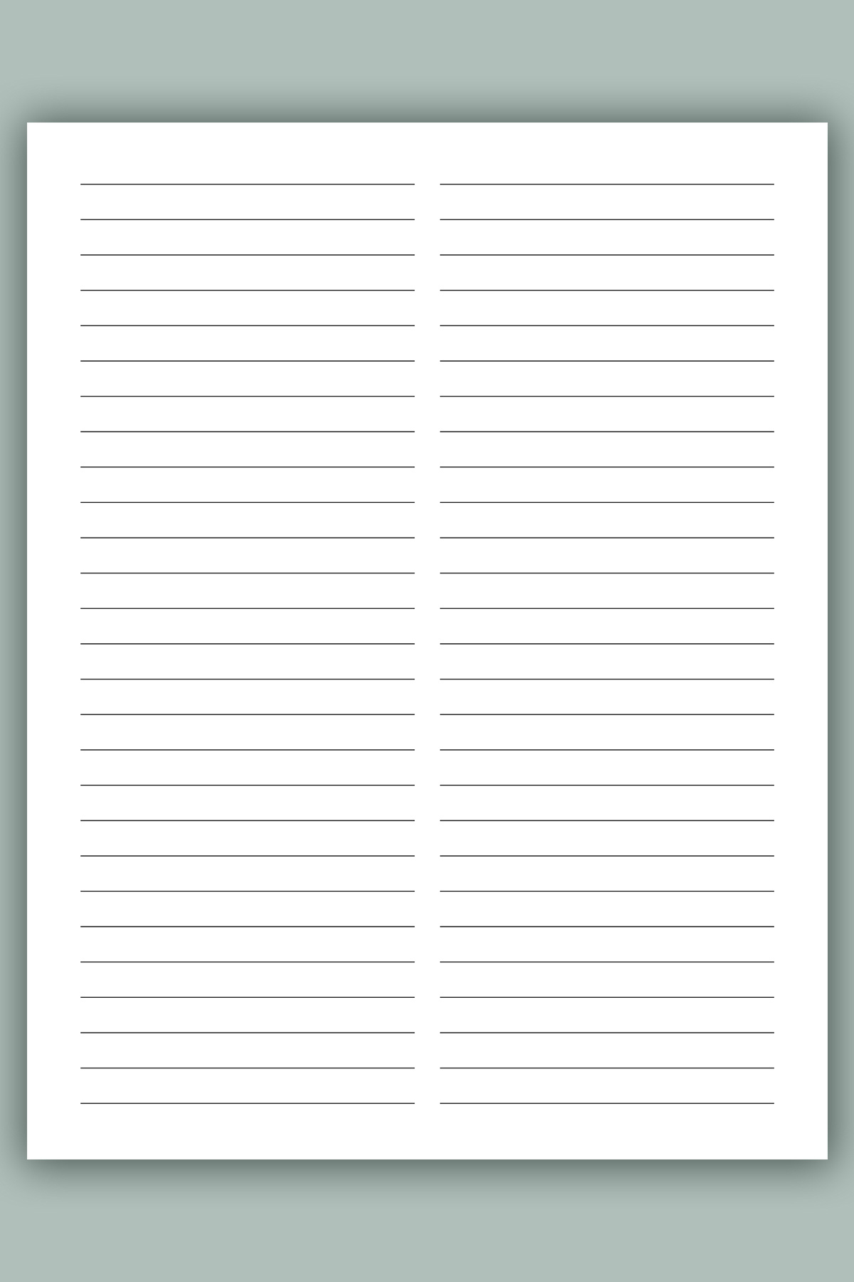 Free Printable Bullet Journal Paper: Dot Grid, Graph, Lined, Etc regarding Two Column Printable Paper