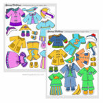 Free Printable Bunny Paper Dolls   Crafting Cheerfully Inside Printable Paper Doll Dress Up Template Free