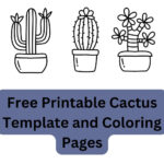 Free Printable Cactus Template And Coloring Pages   Homeschool Pertaining To Free Printable Paper Cactus Template