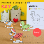 Free Printable Cat Paper Doll | Adventure In A Box Regarding Printable Paper Doll Cat