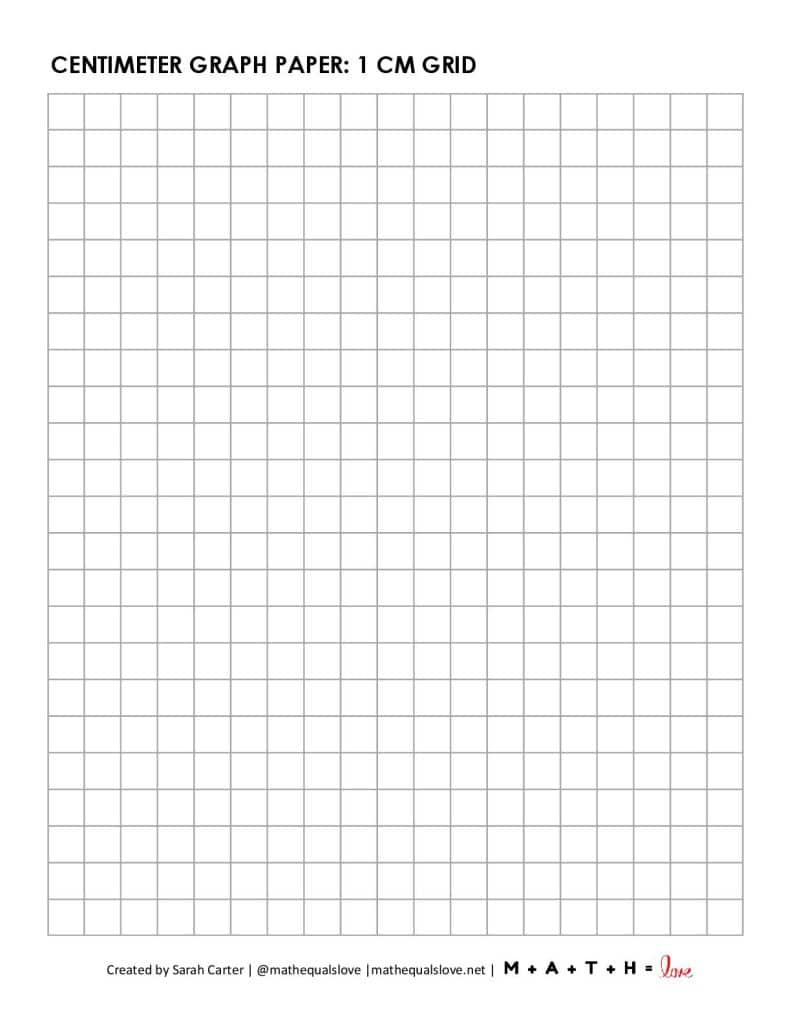 Free Printable Centimeter Graph Paper (1 Cm Grid) - Pdf in Grid Paper Printable 1 Cm