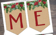 Free Printable Christmas Banner - Six Clever Sisters for Merry Christmas Printable Paper