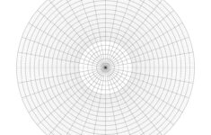 Free Printable Circular Graph Paper Template In Pdf throughout Circle Graph Paper Printable