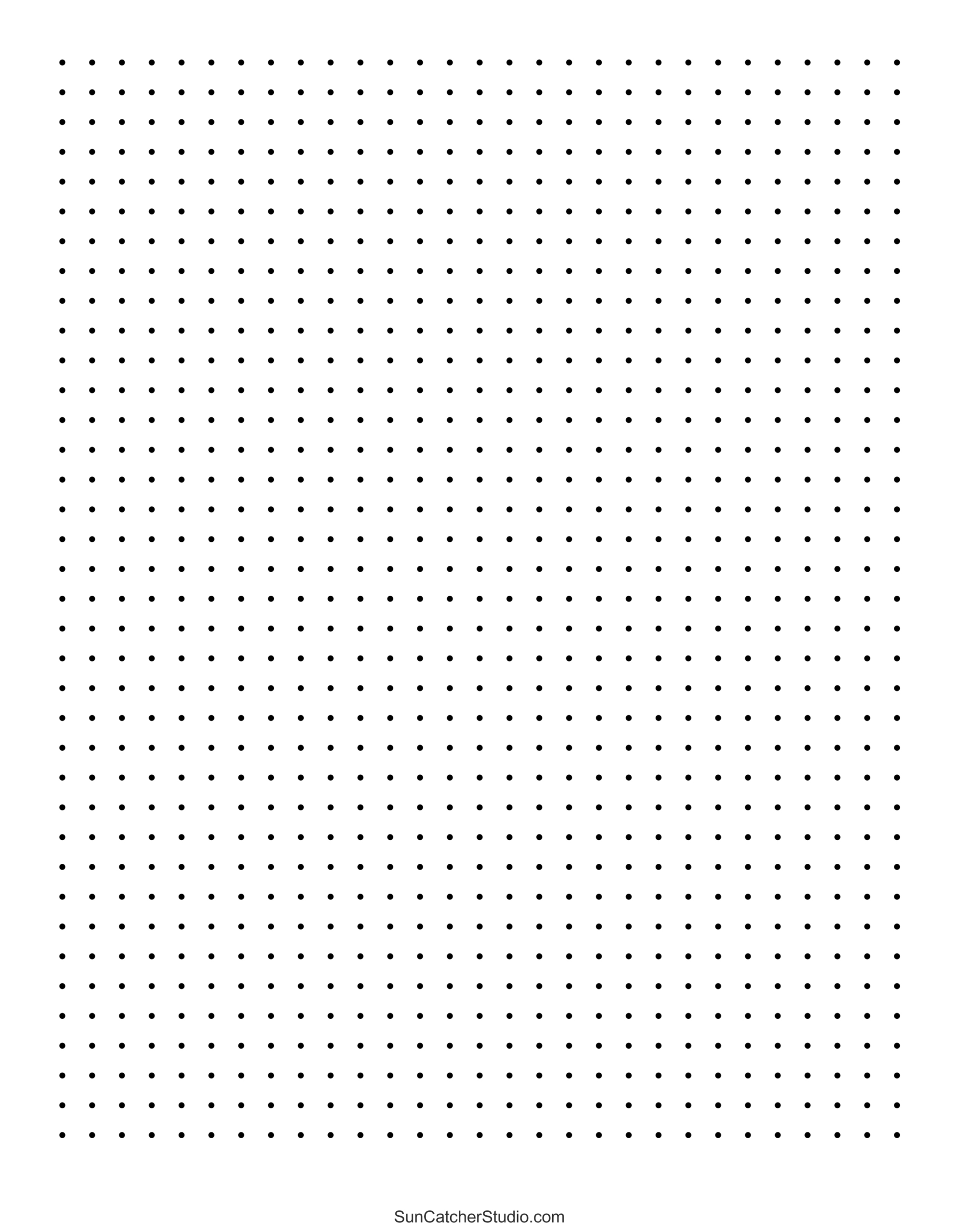 Free Printable Dot Paper: Dotted Grid Sheets (Pdf &amp;amp; Png) – Free throughout Dot Grid Paper 8.5 X 11 Printable