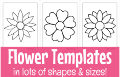 Free Printable Flower Templates For Crafts intended for Printable Paper Flower Template Pattern