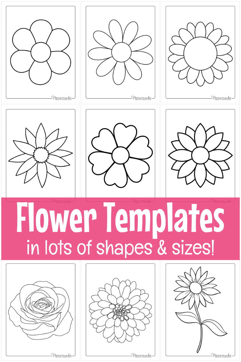 Free Printable Flower Templates For Crafts intended for Printable Paper Flower Template Pattern