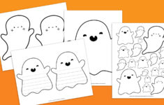 Free Printable Ghost Template For Spooky Fun regarding Printable Paper Ghost