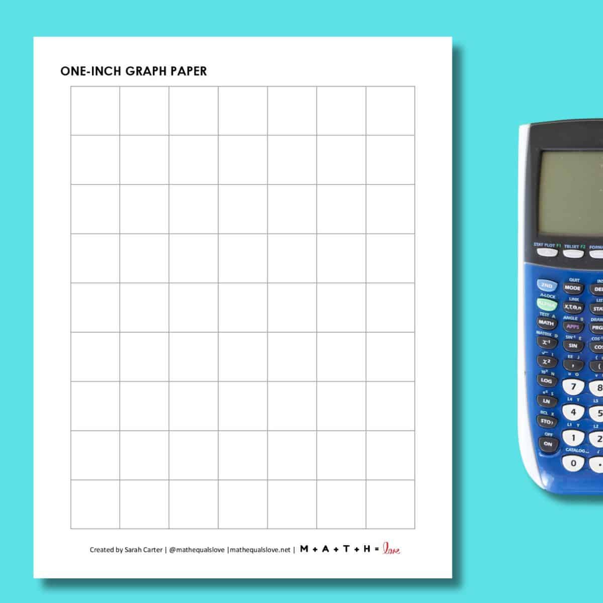 Free Printable Graph Paper (1 Inch Grid) Pdf Format pertaining to Graph Paper 1 Inch Squares Printable