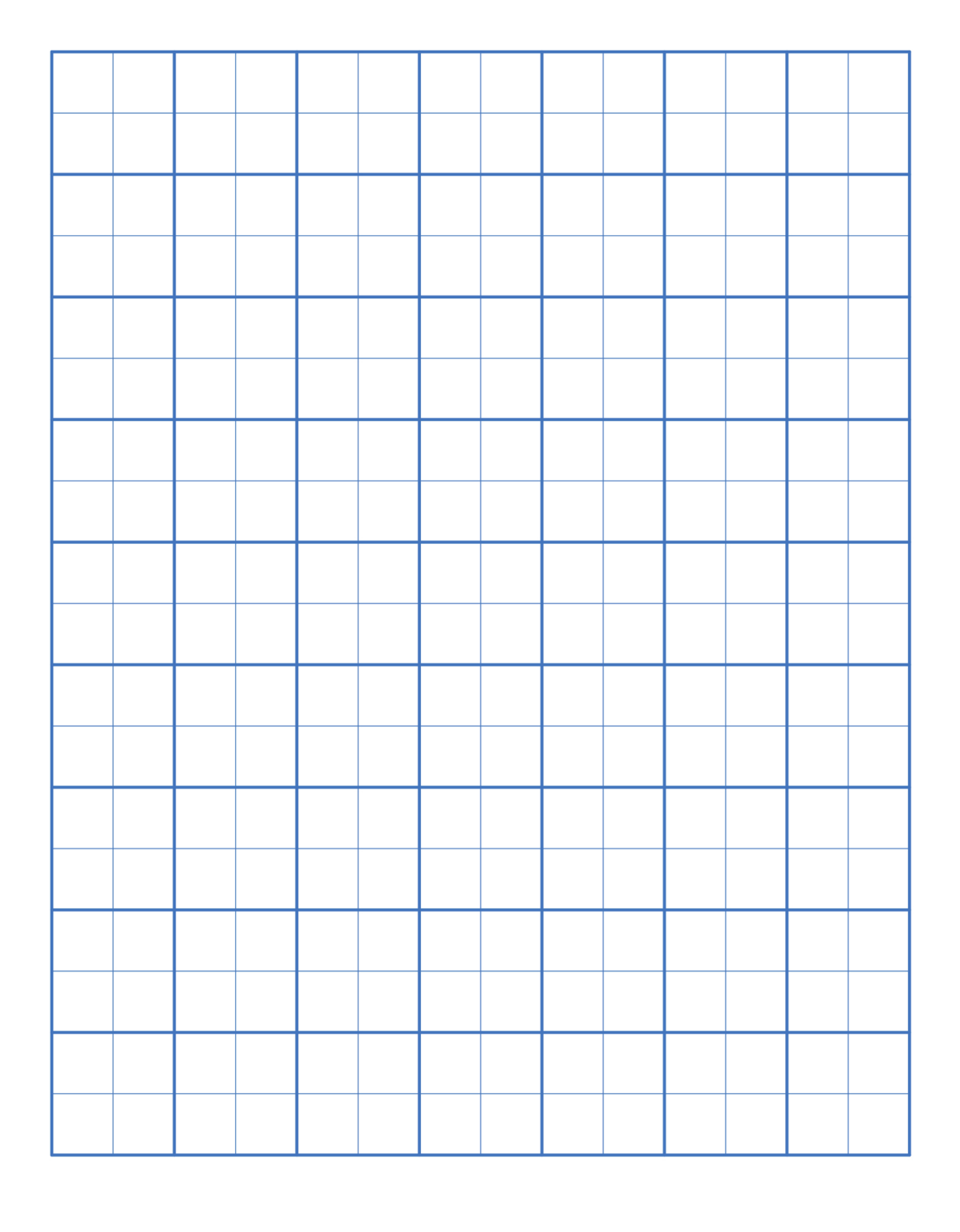 Printable Grid Paper For Multiplication | Grid Paper Printable