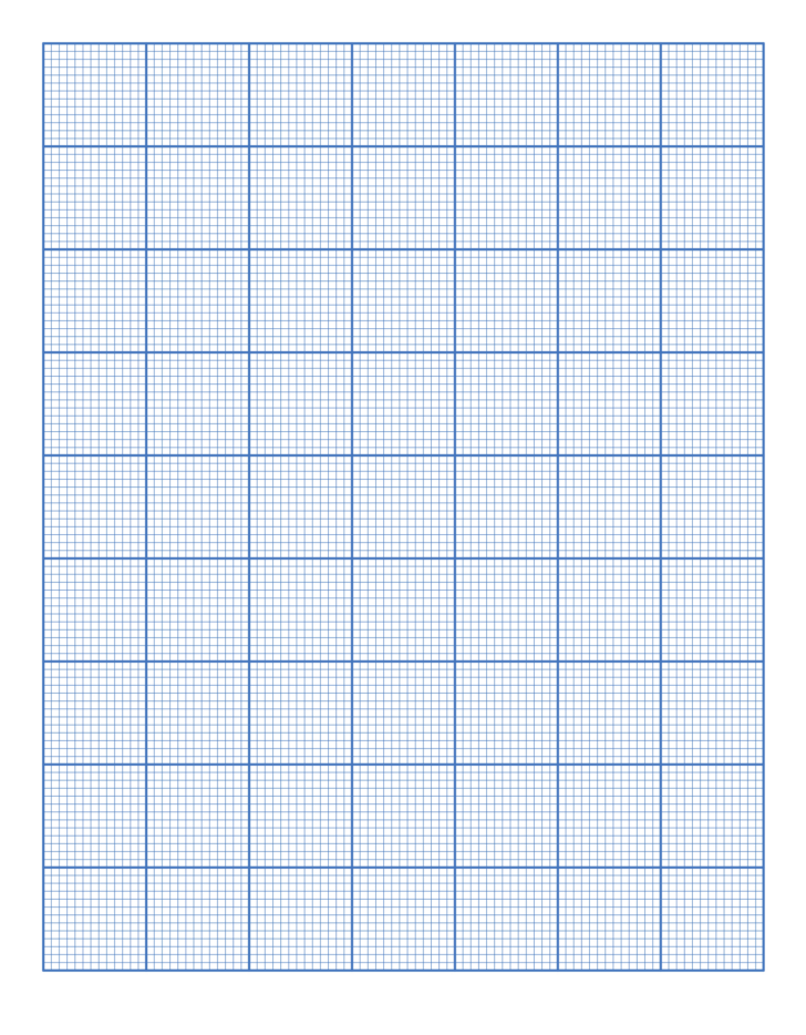 Printable Grid Paper 1/2 Inch