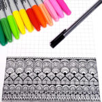 Free Printable Grid Template For Drawing Patterns   Julie Erin Designs Within Printable Mandala Graph Paper