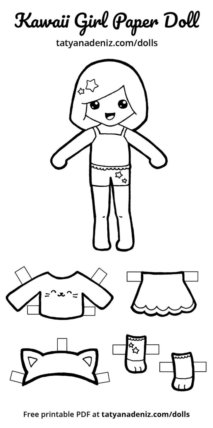 Printable Paper Doll Templates Free