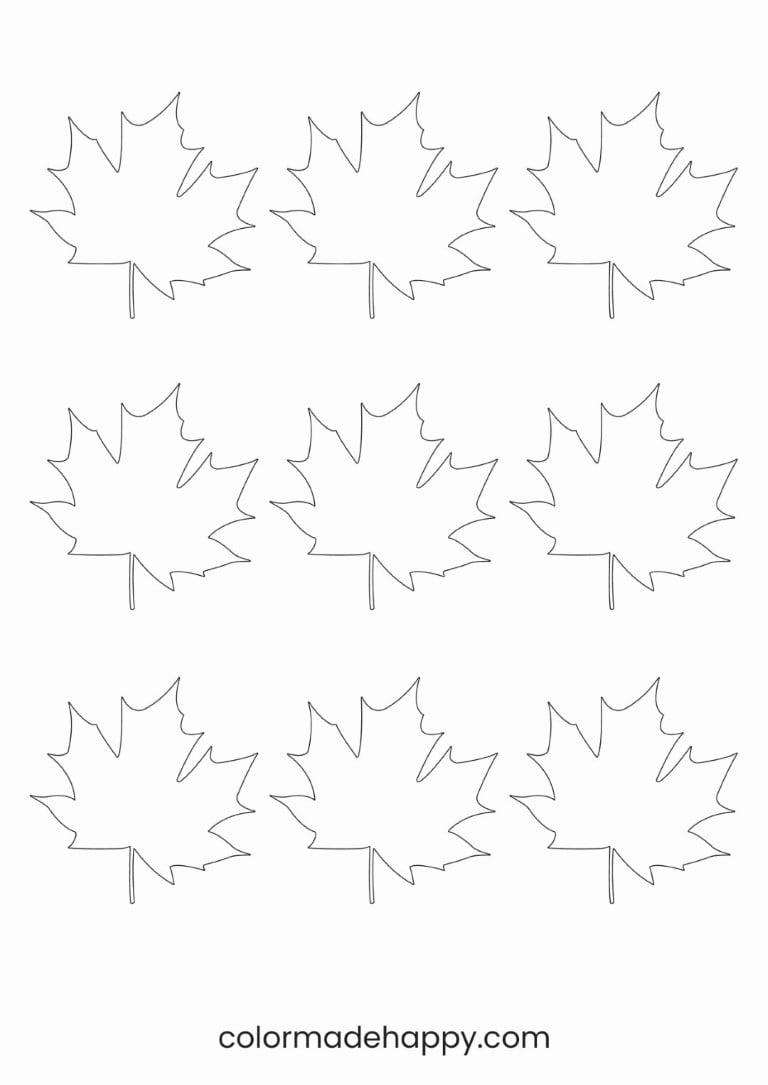 Free Printable Leaf Template in Printable Paper Leaves