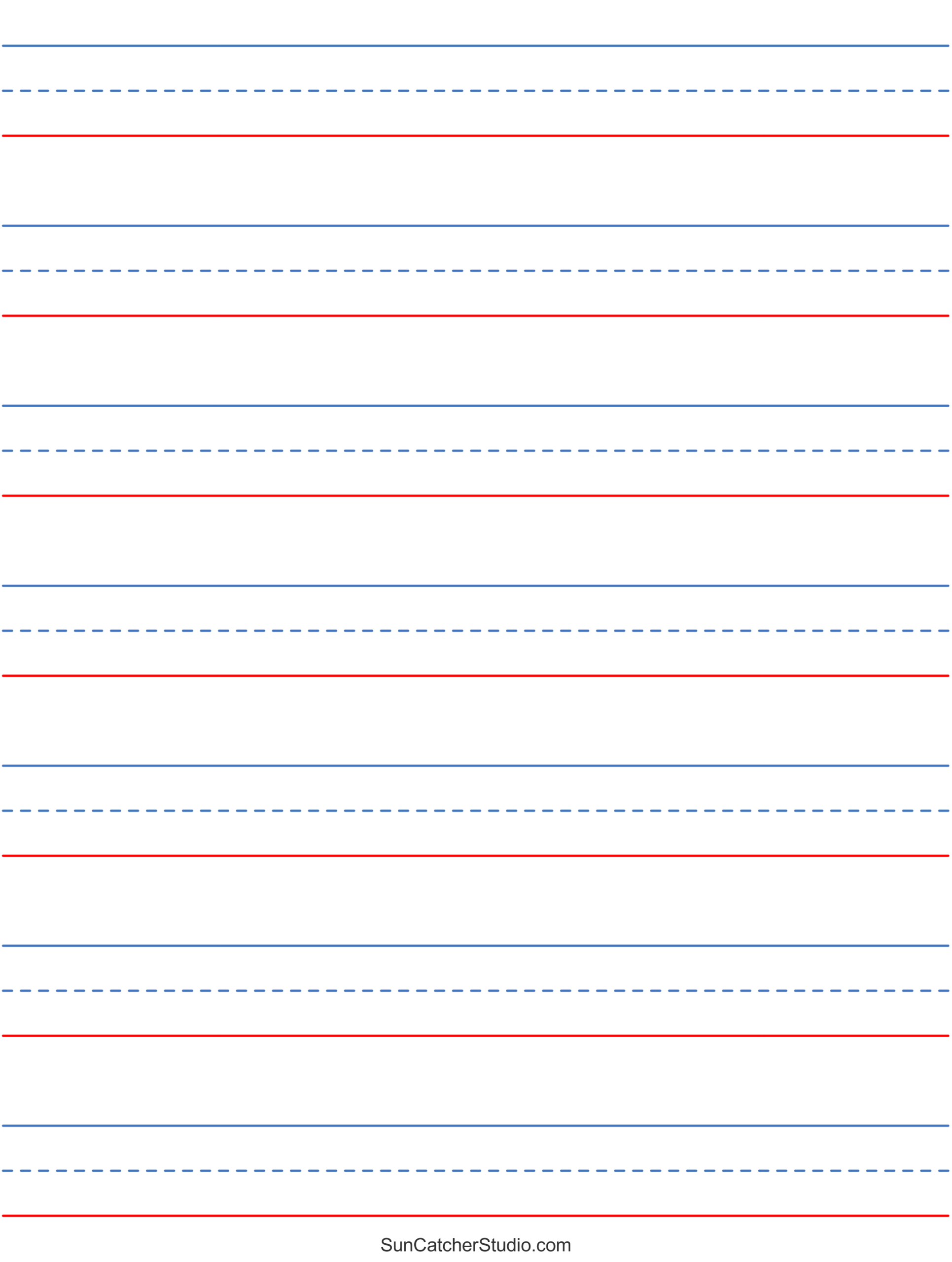 Free Printable Lined Paper (Handwriting, Notebook Templates in Printable Lined Paper