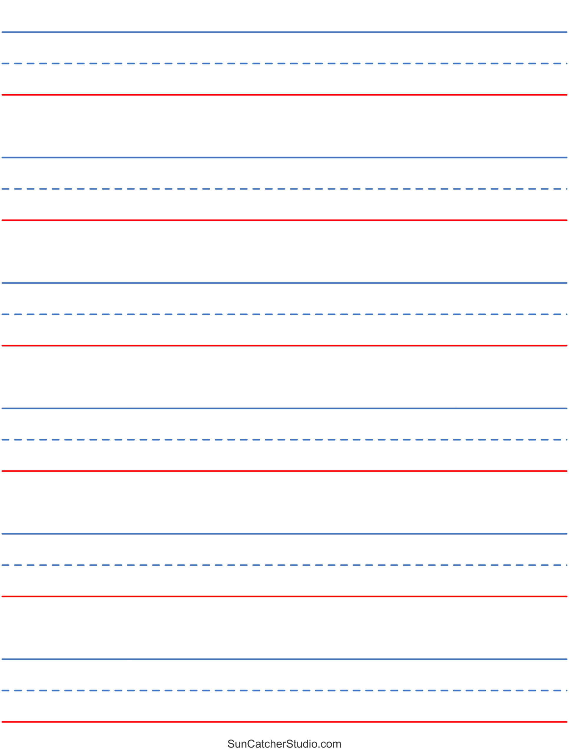 Free Printable Lined Paper (Handwriting, Notebook Templates pertaining to Lined Paper Printable Free