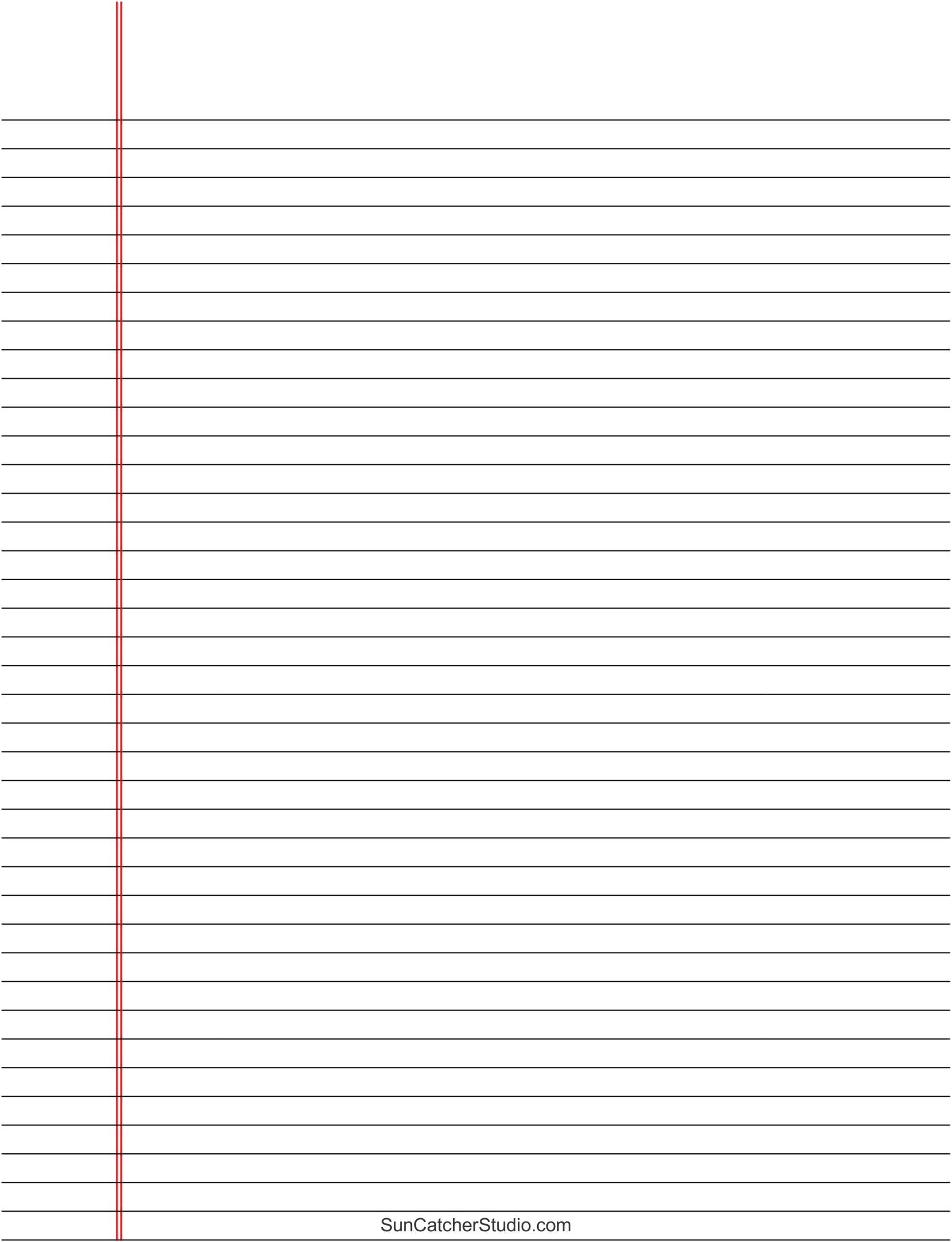 Free Printable Lined Paper (Handwriting, Notebook Templates regarding Printable Paper With Lines