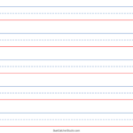 Free Printable Lined Paper (Handwriting, Notebook Templates With Printable Paper Kindergarten