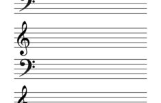 Free Printable Music Staff Paper - Paper Trail Design throughout Music Paper Printable Free