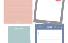Free Printable Note Paper For Your Planner - Instant Download inside Printable Paper Products