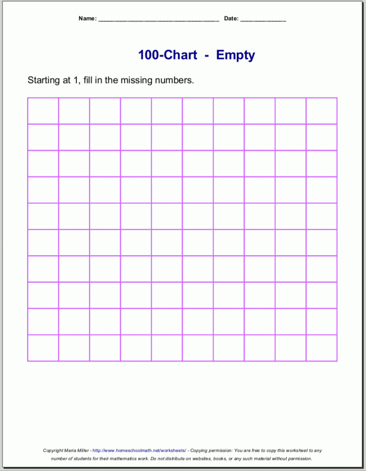Free Printable 100 Grid Paper