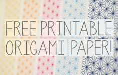 Free Printable Origami Papers From Paper Kawaii 💗 with Printable Origami Paper