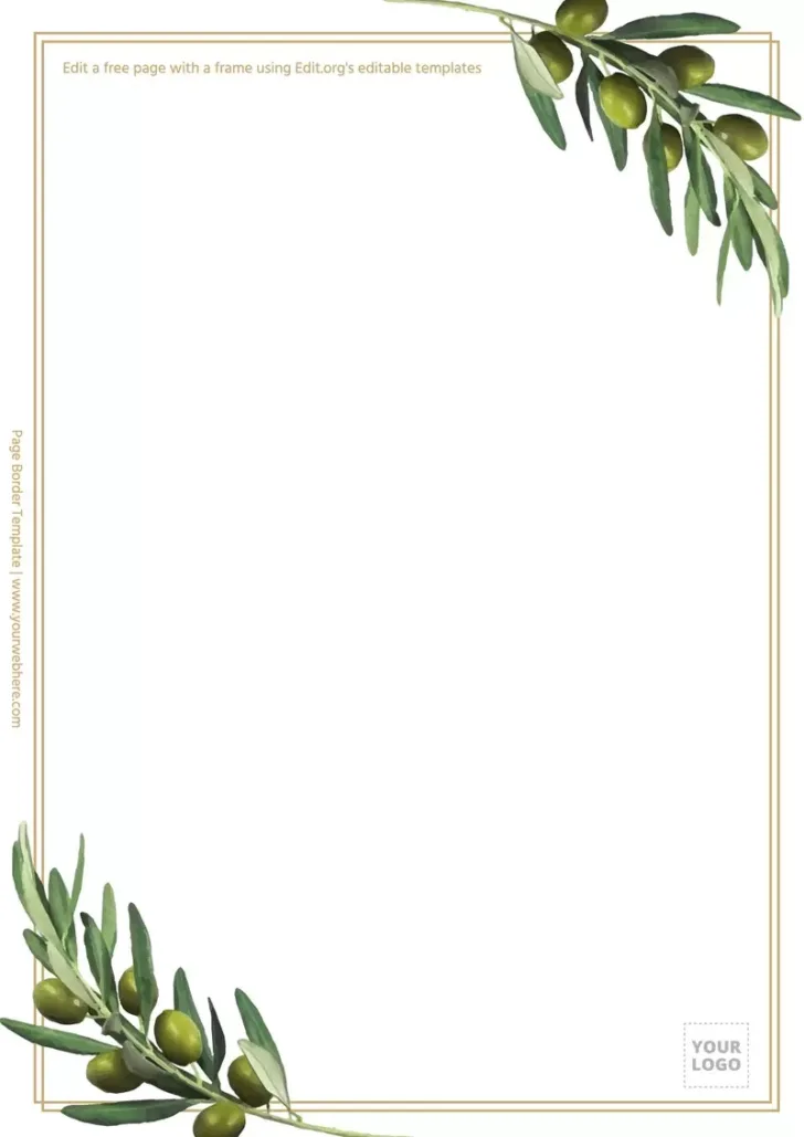 Printable Paper Border Template