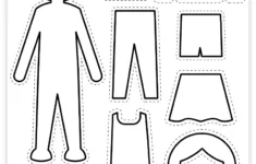 Free Printable Paper Doll Coloring Page - Pjs And Paint regarding Printable Paper Doll
