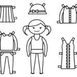 Free Printable Paper Dolls Black And White Clearance Pertaining To Paper Doll Template Printable